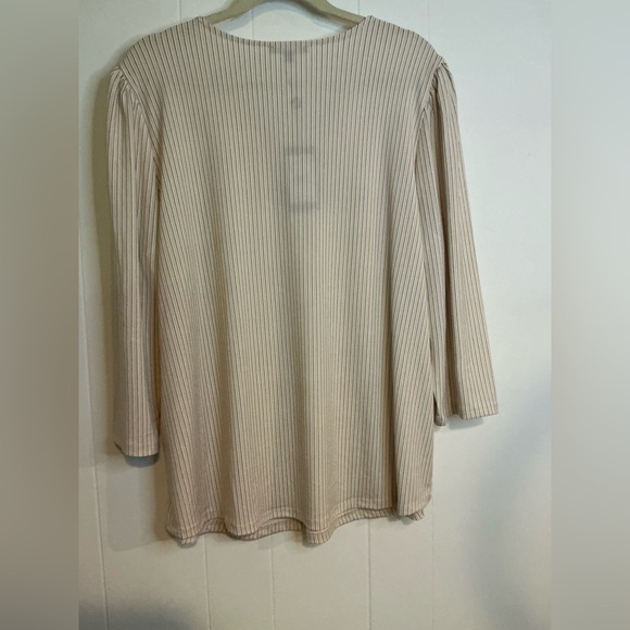 Adrianna Papell Cream Relaxed Blouse - Picture 4 of 5